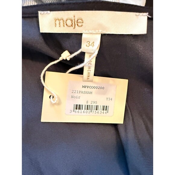 Maje Pasham Wide-Leg Satin Jumpsuit - Picture 5 of 5